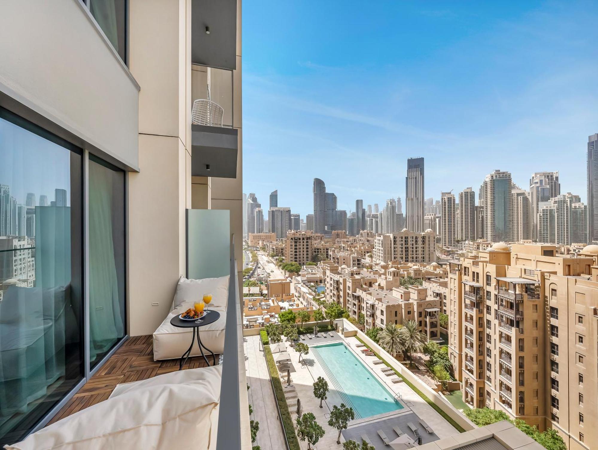 Smartstay At Burj Royale - Full Burj Khalifa View - Brand New Luxury Apartments Dubaj Kültér fotó