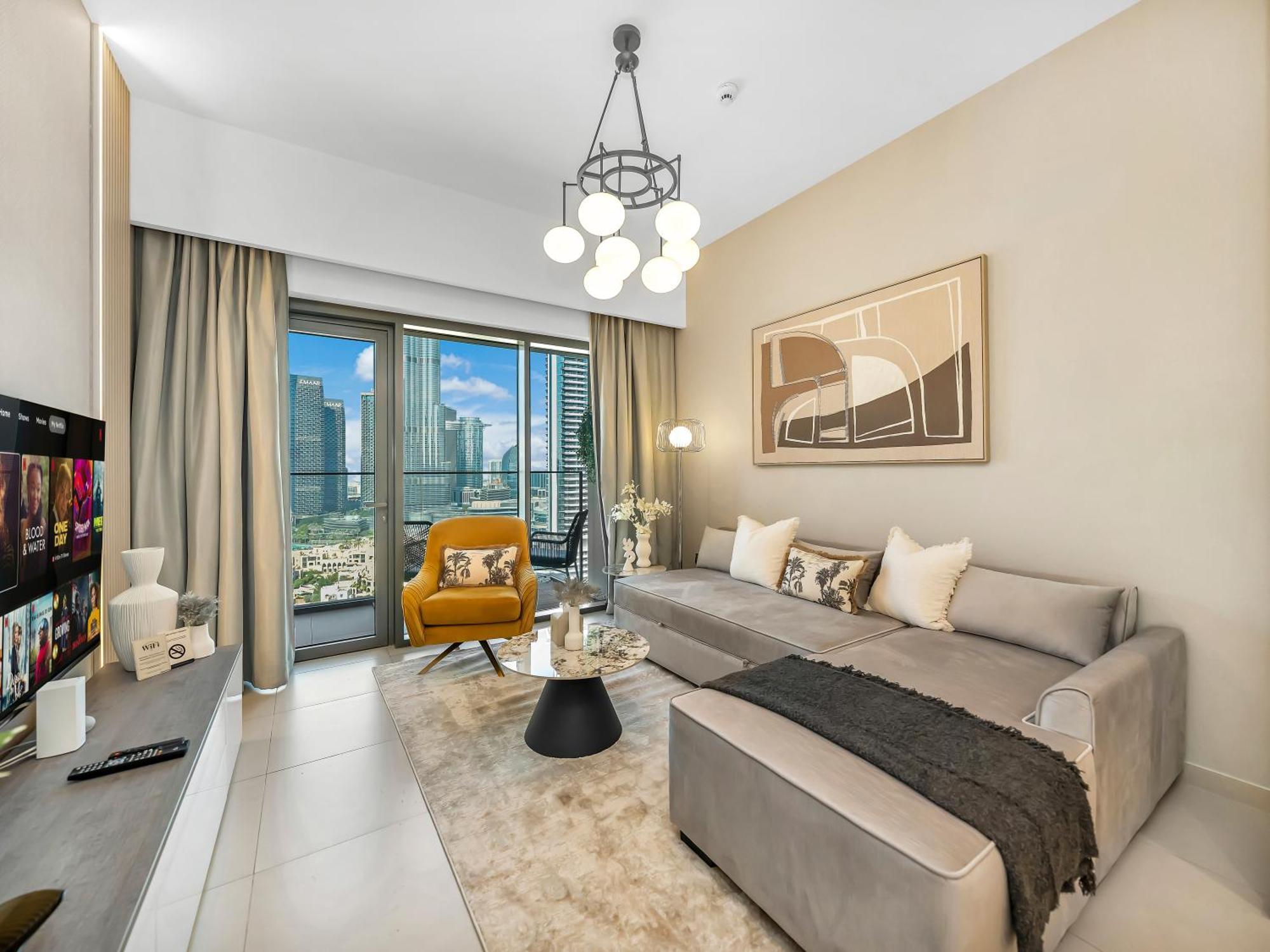 Smartstay At Burj Royale - Full Burj Khalifa View - Brand New Luxury Apartments Dubaj Kültér fotó